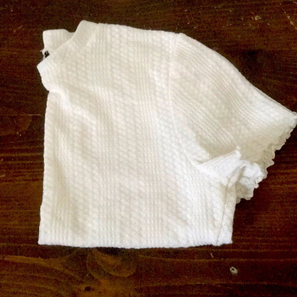 Beautiful white knitted shirt